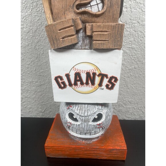 San Francisco Giants MLB Tiki Totem Pole Garden Statue Evergreen - Picture 3 of 9